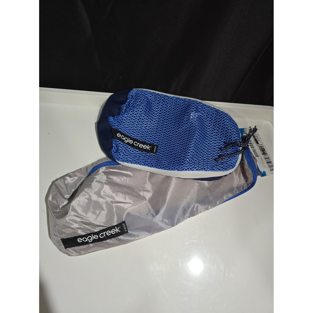 Eagle Creek Pack It Slim Cube Set Blue Gray Organizer Bags Medium Small 2pc NEW